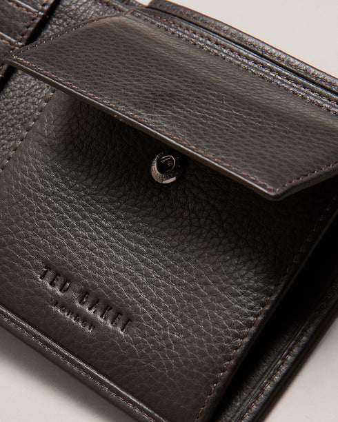 EVON-Wallets-Striped Leather Bifold Wallet- Ted Baker Romania